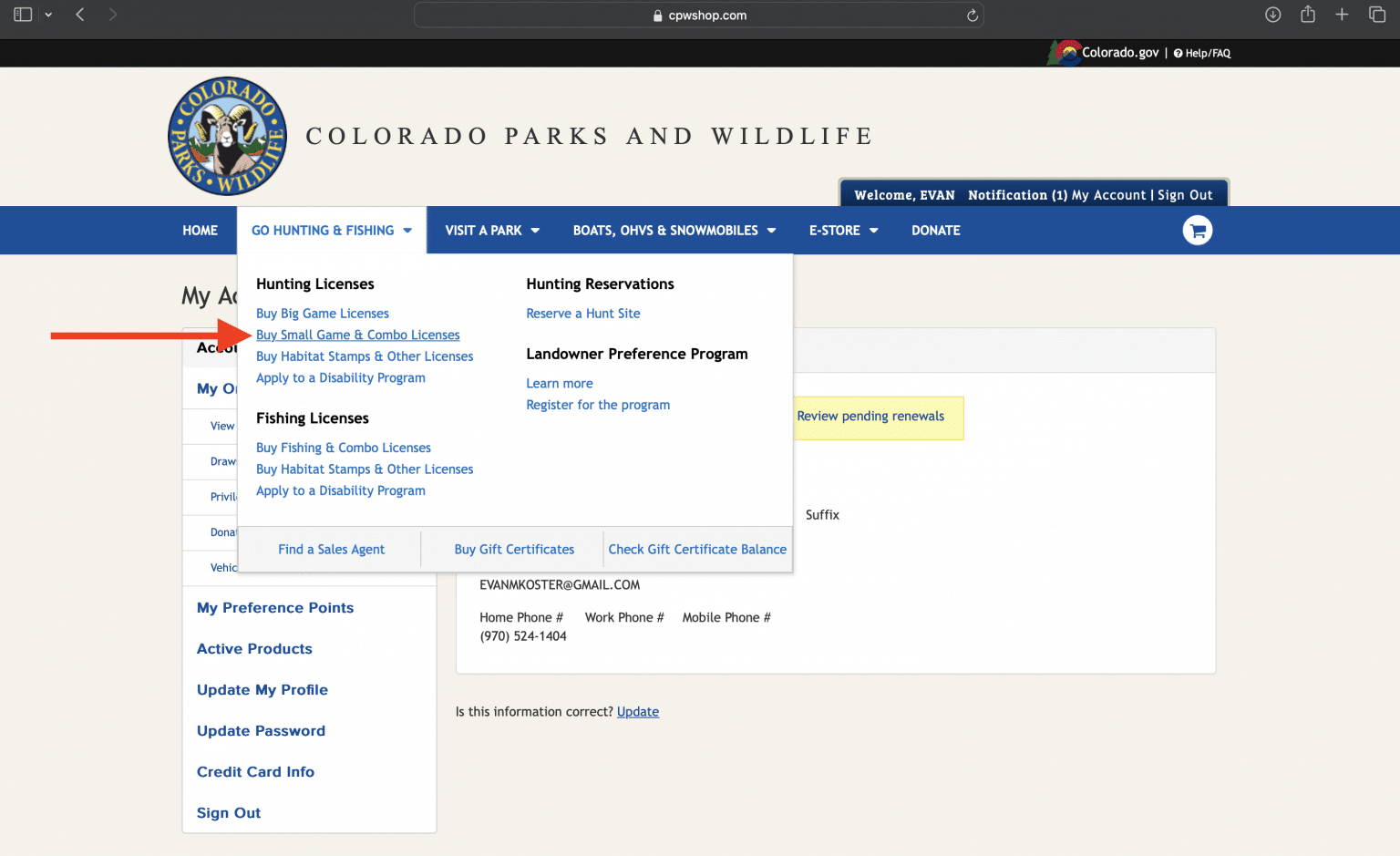 Guide To The 2025 Colorado Big Game Draw Elk Mule Deer Bear How To Screenshot 2025 02 27 At 6.02.42 PM 1536x939 